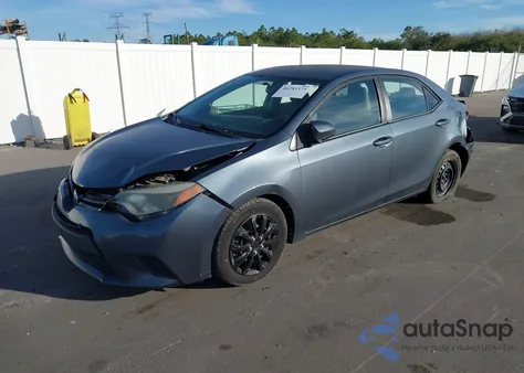 2014 Toyota Corolla Le z USA, uszkodzony, nr VIN 2T1BURHE5EC100223